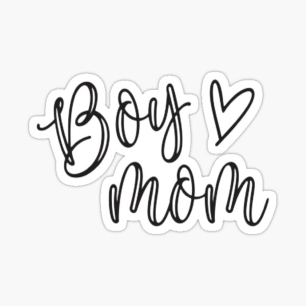 Boy Mom Sticker for Sale by ZefirDesign