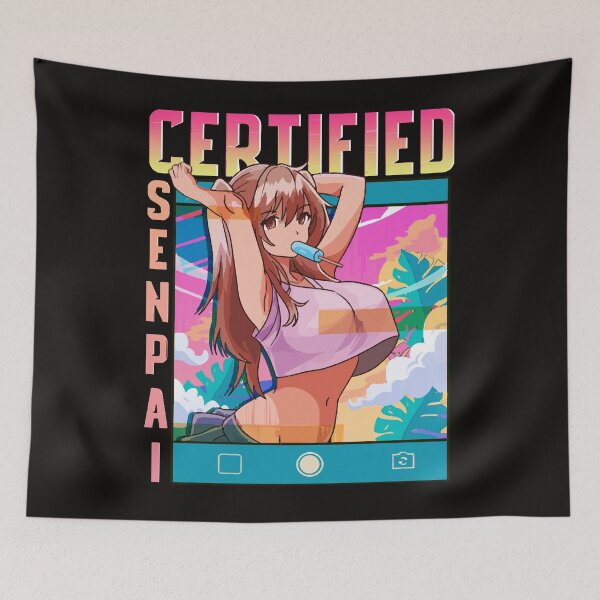 Item preview, Aesthetic Certified Senpai Anime Otaku Manga Girl  designed and sold by Hamby198.