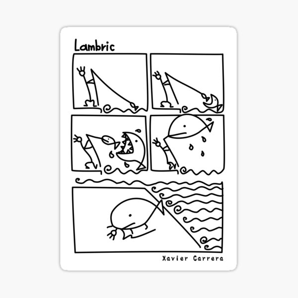Fishing trouble - fishing stikers Pegatina