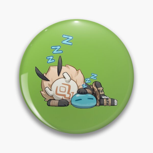 Item preview, Hilichurl & Hydro Slime | Genshin Impact Sticker "Napping" designed and sold by Asiapenguin.