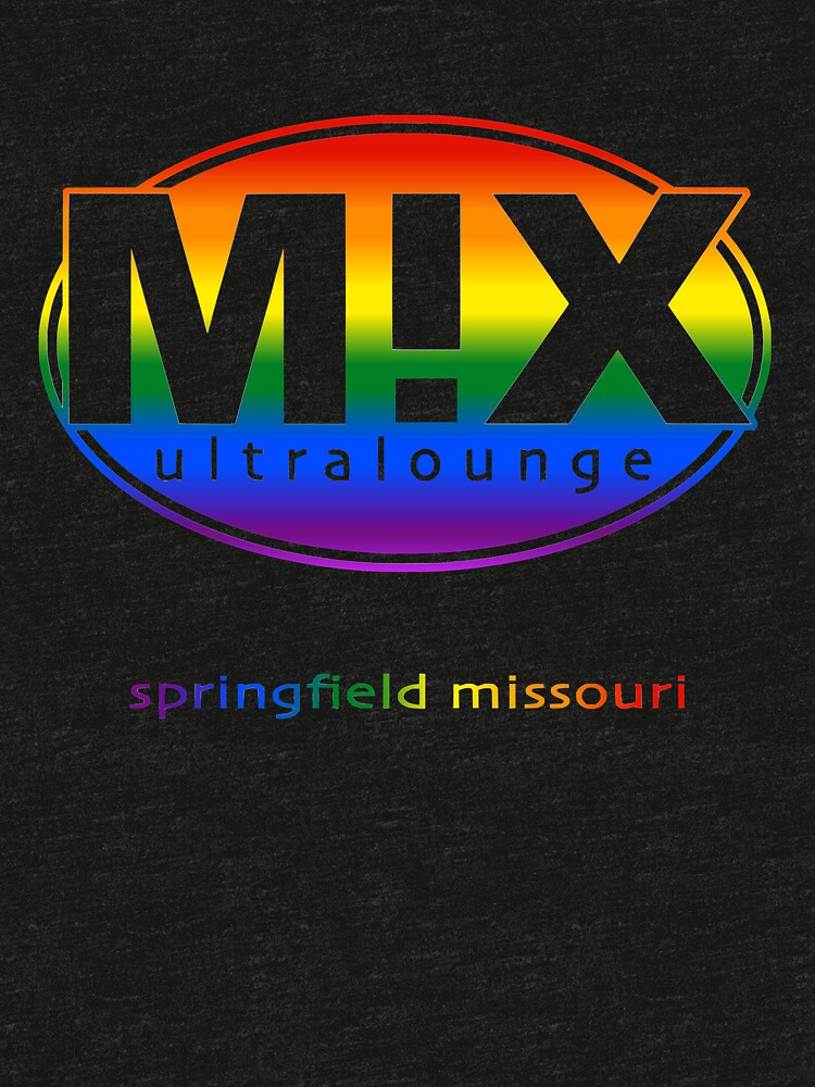 Thumbnail 7 of 7, Tri-blend T-Shirt, Mix Ultralounge Rainbow Logo on Black designed and sold by jeremyrick.