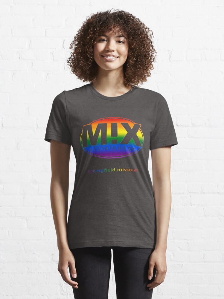 Alternate view of Mix Ultralounge Rainbow Logo on Black Essential T-Shirt