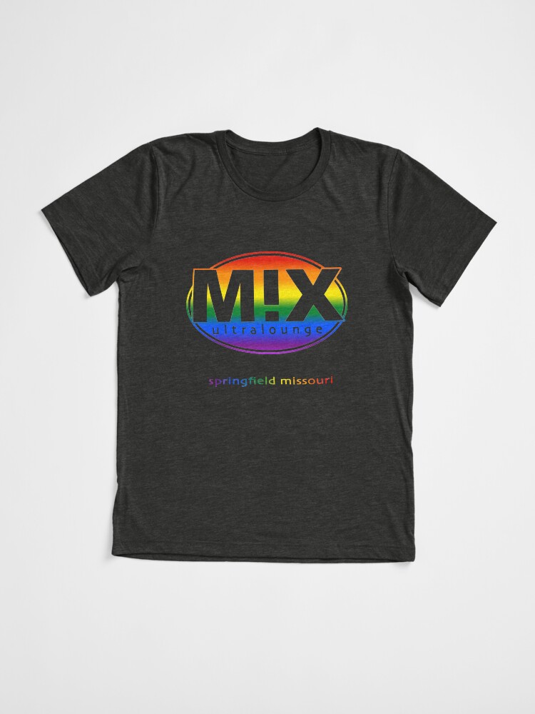 Thumbnail 3 of 7, Tri-blend T-Shirt, Mix Ultralounge Rainbow Logo on Black designed and sold by jeremyrick.
