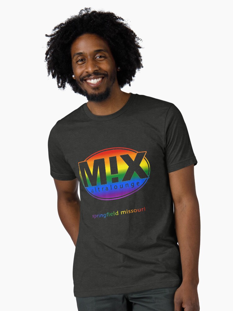 Thumbnail 1 of 7, Tri-blend T-Shirt, Mix Ultralounge Rainbow Logo on Black designed and sold by jeremyrick.