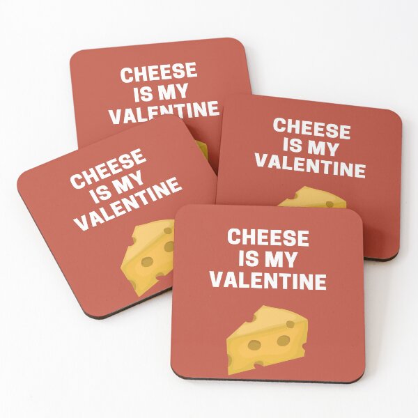 Item preview, Cheese Is My Valentine Single Valentine's Day Joke Funny Humor designed and sold by BadLatitude.