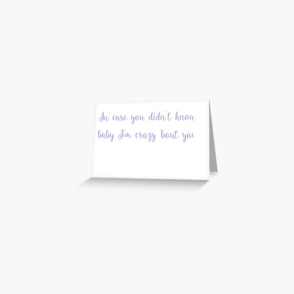 In Case You didn&apos;t Know Greeting Card