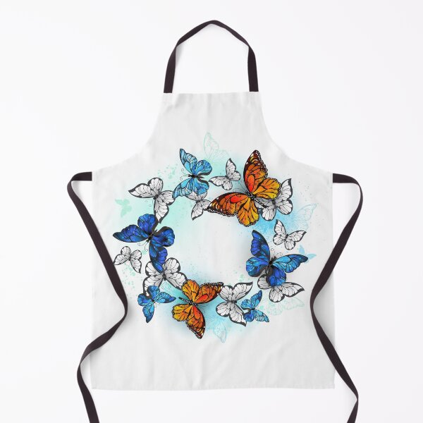 Item preview, Round Frame with Monarchs and Morpho designed and sold by Blackmoon9.