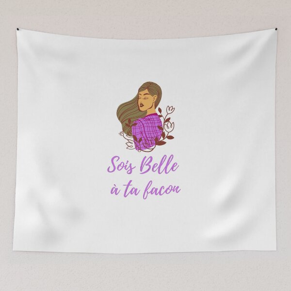 Item preview, Be beautiful in your own way - popular french quotes theme gifts  designed and sold by RebelliousRosee.