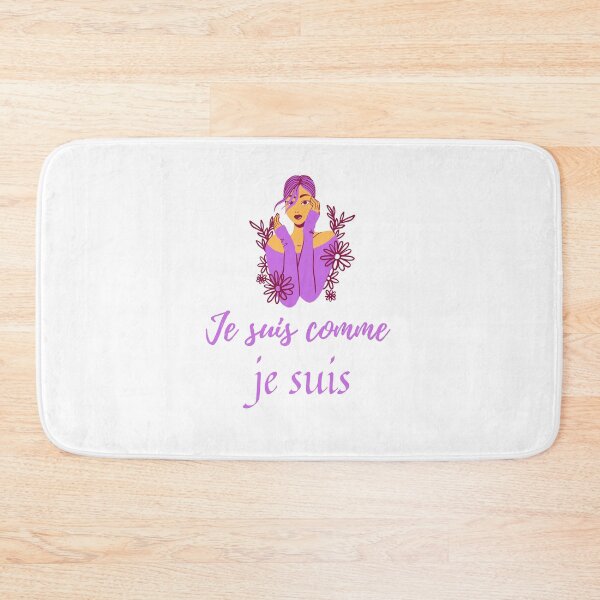 Item preview, I am what I am - popular french quotes lovers theme gifts (in white)  designed and sold by RebelliousRosee.