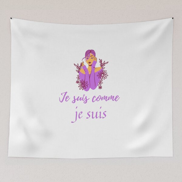 Item preview, I am what I am - popular french quotes lovers theme gifts (in white)  designed and sold by RebelliousRosee.