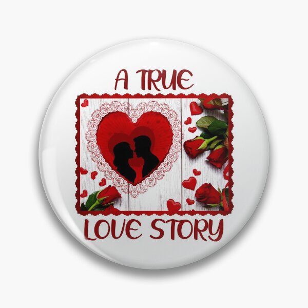 Item preview, A True Love Story - Classic Red Roses Valentine designed and sold by PawsitiveMum.