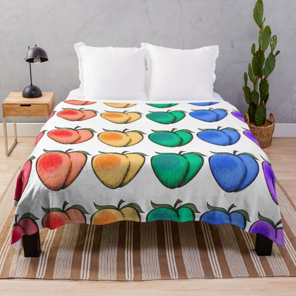 Item preview, Rainbow Peach Emojis - Gay Pride - Bottoms designed and sold by The White Bat.