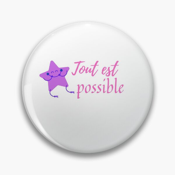 Item preview, Anything is possible - popular french quotes lovers theme gifts (in White) designed and sold by RebelliousRosee.