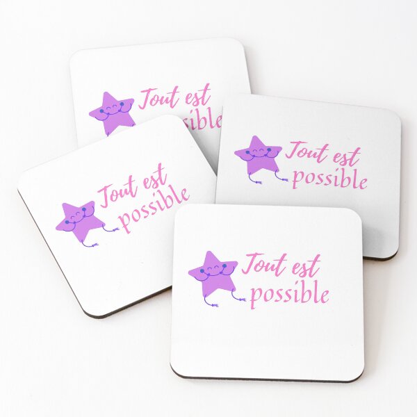 Item preview, Anything is possible - popular french quotes lovers theme gifts (in White) designed and sold by RebelliousRosee.