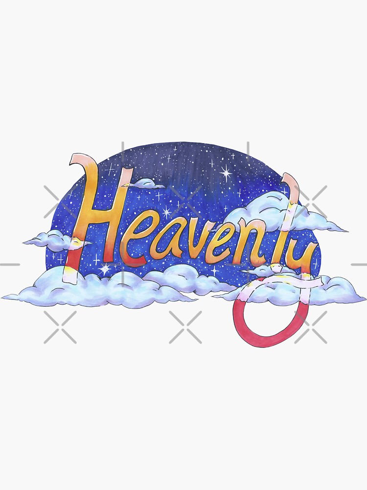 heavenly-name-art-sticker-by-avalonunmuzzled-redbubble