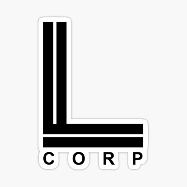 Logotipo de L Corp Pegatina