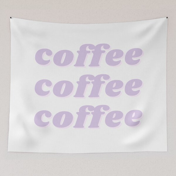Item preview, Purple and Pink Coffee Coffee Coffee designed and sold by natalieritchie.