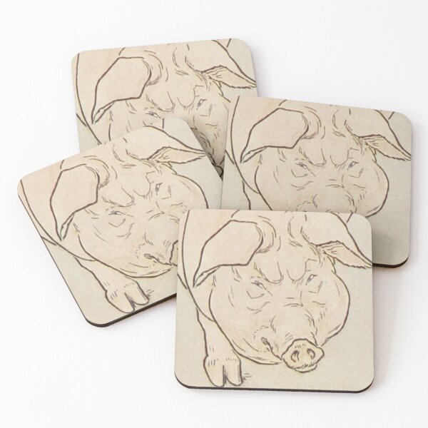 Item preview, Fat Hog, Antique Illustration, Grumpy Pig designed and sold by BeyondRecently.