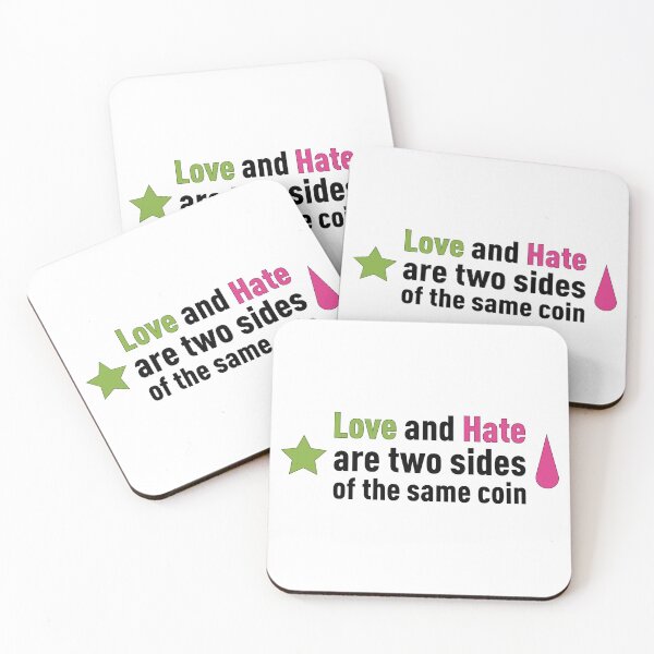 Item preview, Love and Hate are two sides of the same coin! designed and sold by FilipeFerreira.