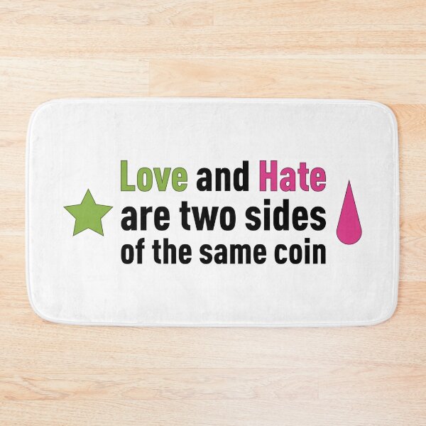 Item preview, Love and Hate are two sides of the same coin! designed and sold by FilipeFerreira.