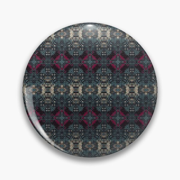 Item preview, Horror Temple Mossy Stone Brick Movie Pixel Pattern designed and sold by IPattern.