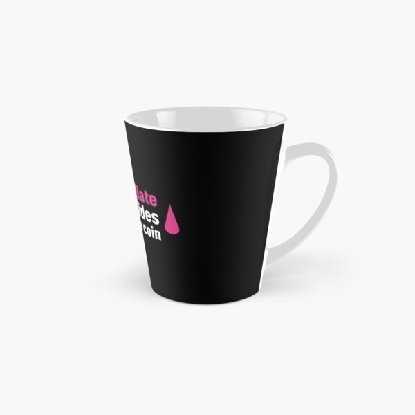 Love and Hate are two sides of the same coin! (Black BG) Tall Mug