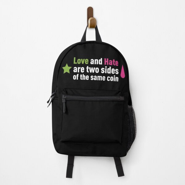 Item preview, Love and Hate are two sides of the same coin! (Black BG) designed and sold by FilipeFerreira.