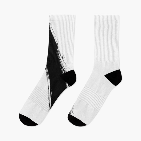 Item preview, Minimalist black brush stroke. Black and white abstract. designed and sold by PandaAvenue.