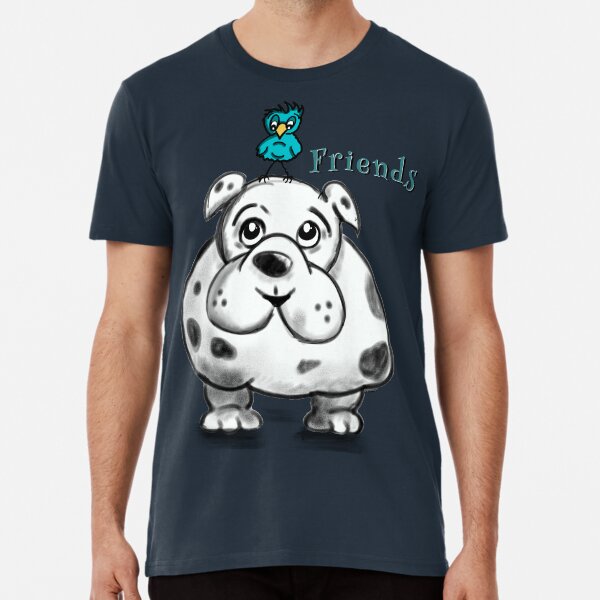 Bulldog & Bluebird Friends Premium T-Shirt