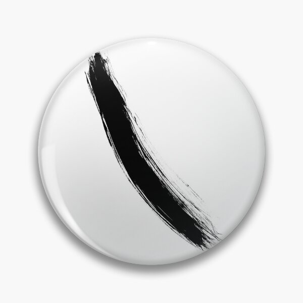 Item preview, Minimalist black brush stroke. Black and white abstract. designed and sold by PandaAvenue.