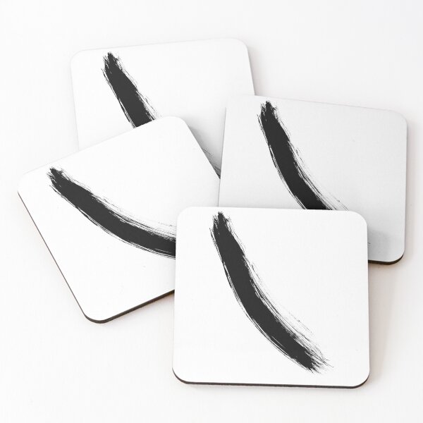 Item preview, Minimalist black brush stroke. Black and white abstract. designed and sold by PandaAvenue.