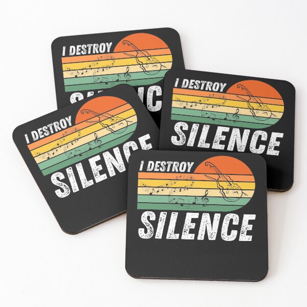 Item preview, I Destroy Silence - Funny Violin Musician designed and sold by Passion Isles.
