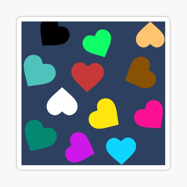 "Heart art" Sticker for Sale by Aarryyaa Redbubble