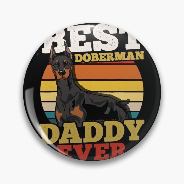 Artikelvorschau, Dobermann Papa Retro entworfen und verkauft von MarcelaSoto.