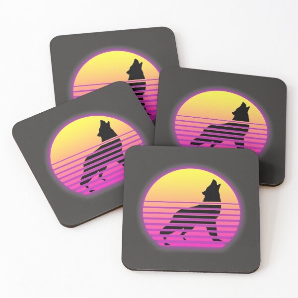 Item preview, Synthwave Wolf designed and sold by NatalieSixFour.