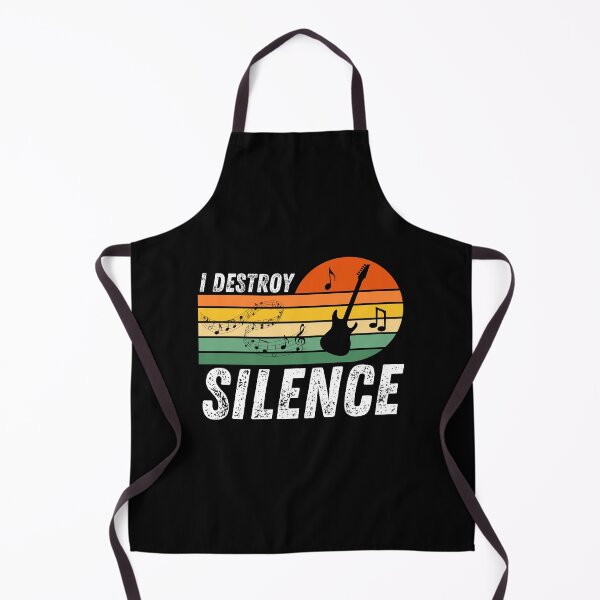Item preview, I Destroy Silence - Funny Electric Guitar Musician designed and sold by Passion Isles.