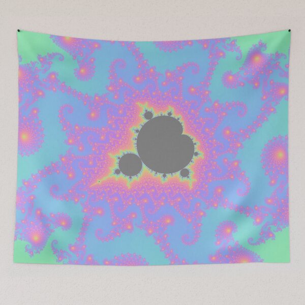 Item preview, the Mandelbrot set in pastel blue designed and sold by Samuel Watkins.