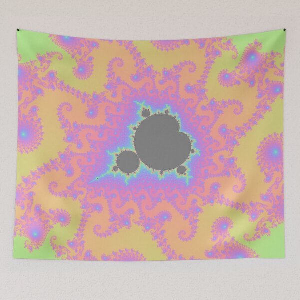 Item preview, the Mandelbrot set in pastel orange designed and sold by Samuel Watkins.