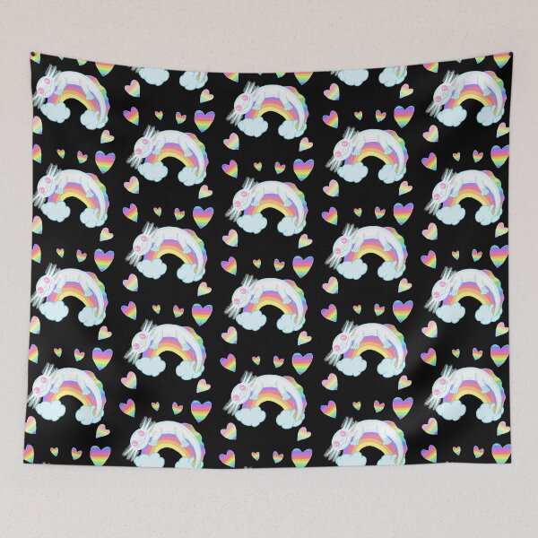 Item preview, Rainbow axolotl with hearts designed and sold by KatyChristoff.