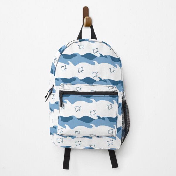 Item preview, Lovely Beautiful Blue Colored Plover Over Wave Pattern designed and sold by kickwear-com.