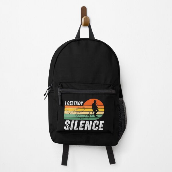 Item preview, I Destroy Silence - Funny Saxophone Musician designed and sold by Passion Isles.
