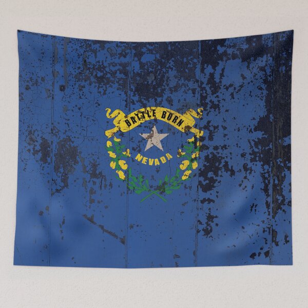 Item preview, Nevada Flag Rustic designed and sold by TRowanDesign.