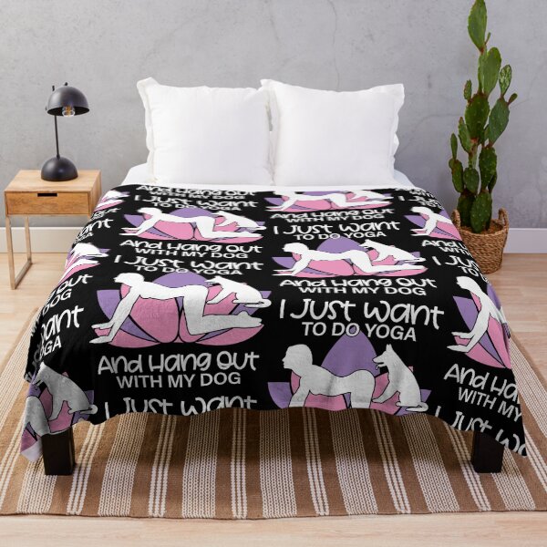 Item preview, I Just Want To Do Yoga And Hang Out With My Dog | Healthy Lifestyle designed and sold by GravitiTees.