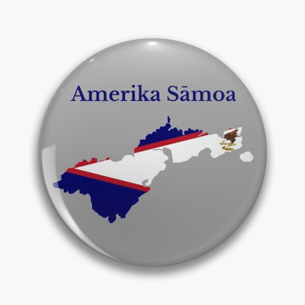 Item preview, American Samoa Map, US Territory designed and sold by marosharaf.