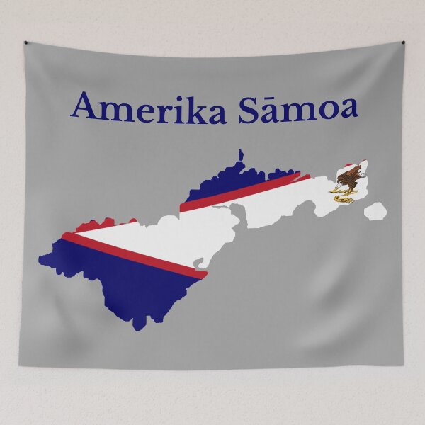 Item preview, American Samoa Map, US Territory designed and sold by marosharaf.