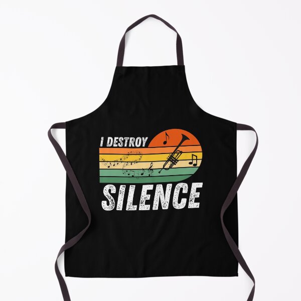 Item preview, I Destroy Silence - Funny Trumpet Musician designed and sold by Passion Isles.