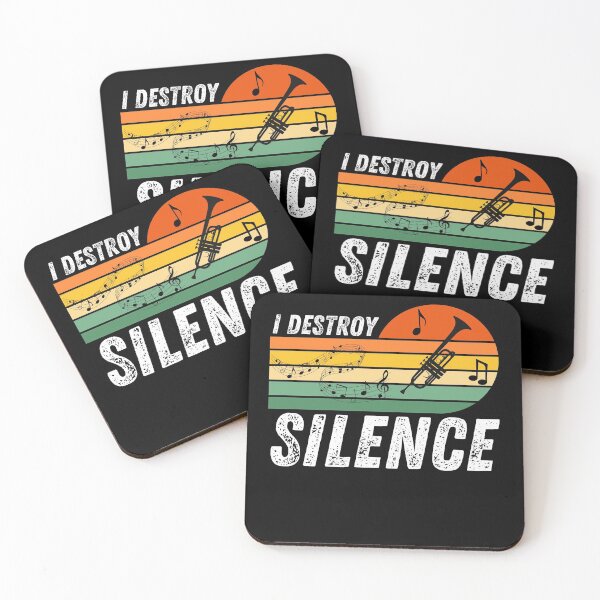 Item preview, I Destroy Silence - Funny Trumpet Musician designed and sold by Passion Isles.