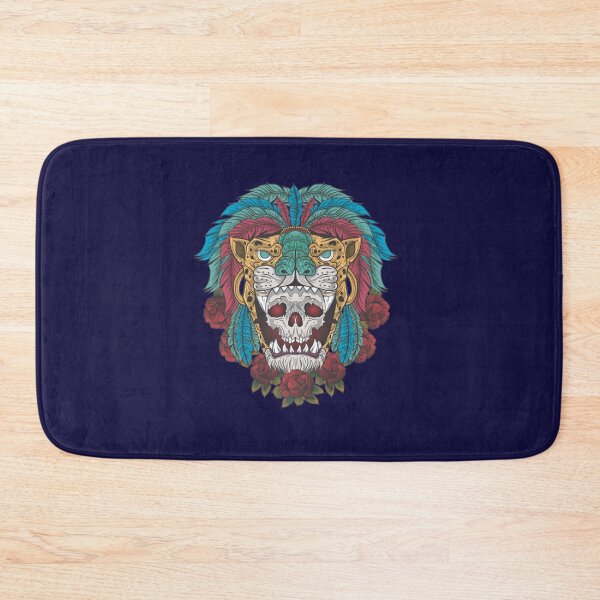 Item preview, Aztec Warrior Skull Aztec warrior skull, jaguar warrior designed and sold by WalkingInNature.