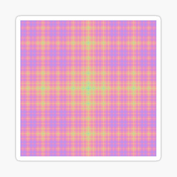 Pastel Sierpinski Fractal Star Burst Sticker