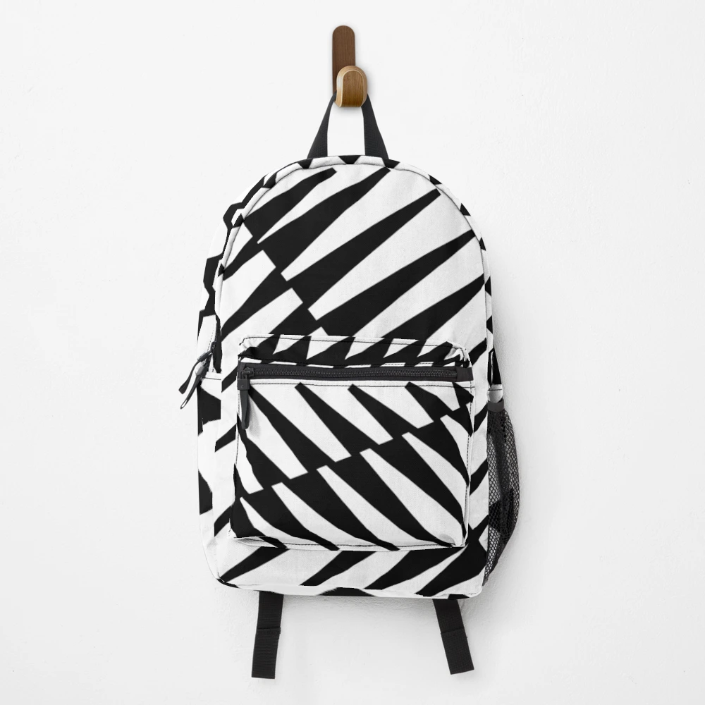 black and white quilted leather backpack Boxy Backpack Hype Black And White Bag Half Graffiti Black White Quilted  Backpack – Levels Glam